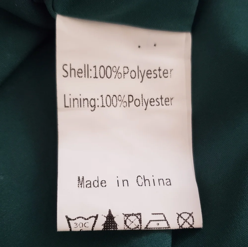 Allegra K Floral 3/4 Bell Sleeves Smocked Belted Flare Ruffle Dress Size S - Picture 15 of 16